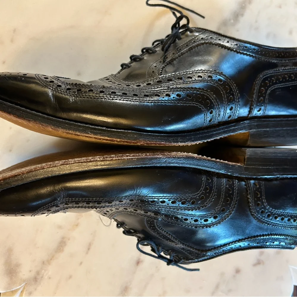Allen Edmonds McAllister Wingtip Oxford Leather Shoes 9 C